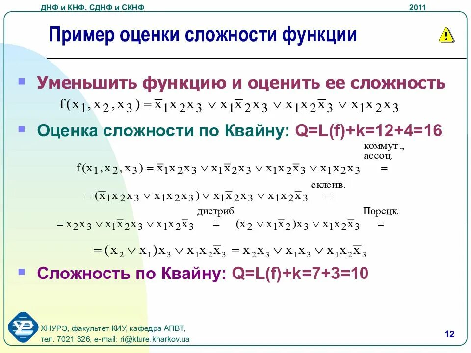 Преобразование сднф