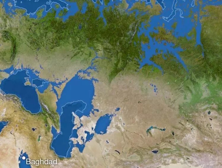 Земля после таяния ледников карта.