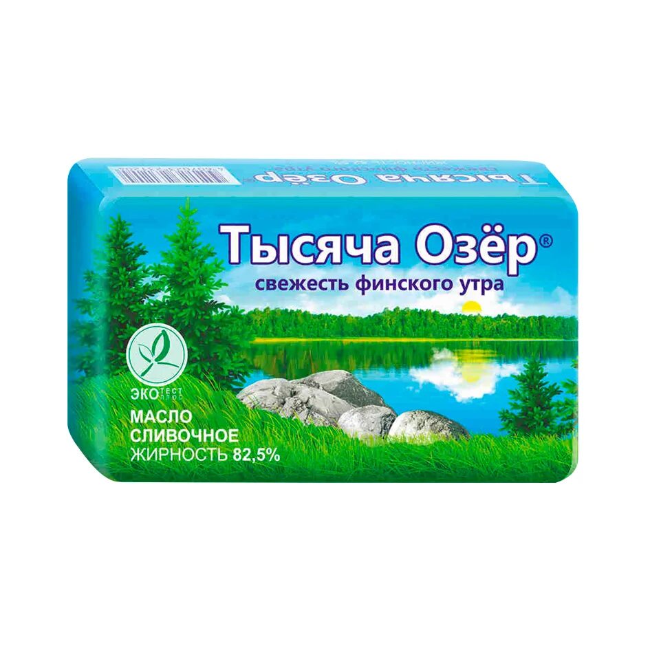 Какую страну называют тысяча озер. Масло тысяча озер 82,5% (180г*10шт). 1000 озер масло сливочное производитель.