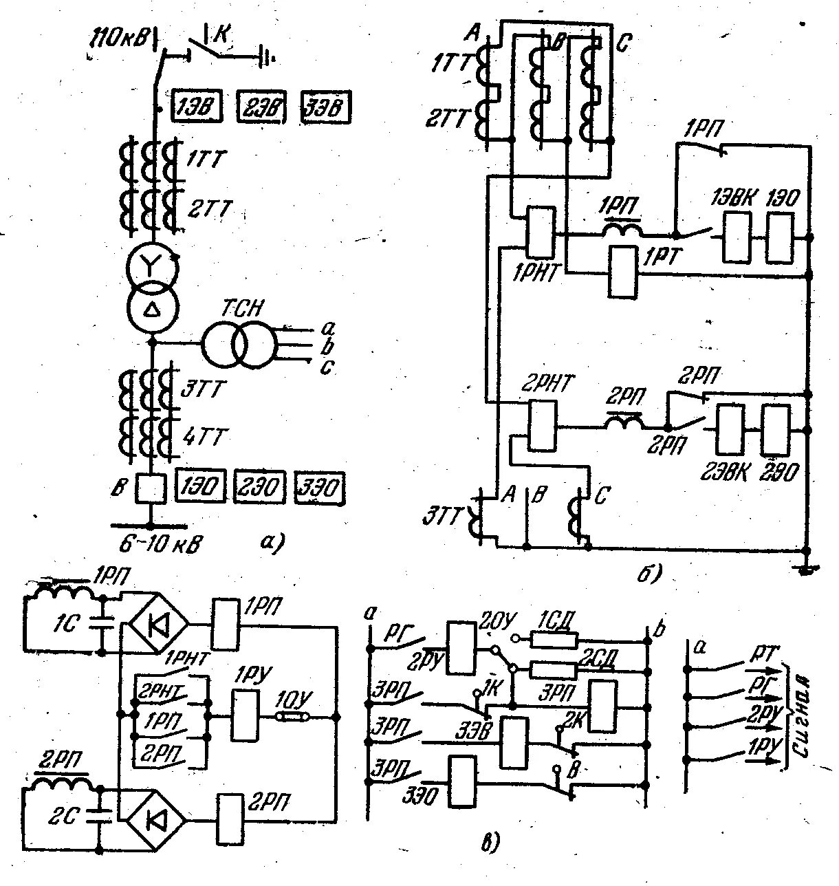 Сигнализация релейной защиты. Электрическая схема релейной защиты трансформаторов. Схемы защиты Рза. Схема Рза трансформатора. Схема релейной защиты 10 кв.