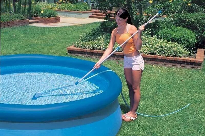 Можно добавлять в бассейн. Intex 28002. пылесос для бассейна. пылесос для каркасного бассейна. пылесос для надувного бассейна.