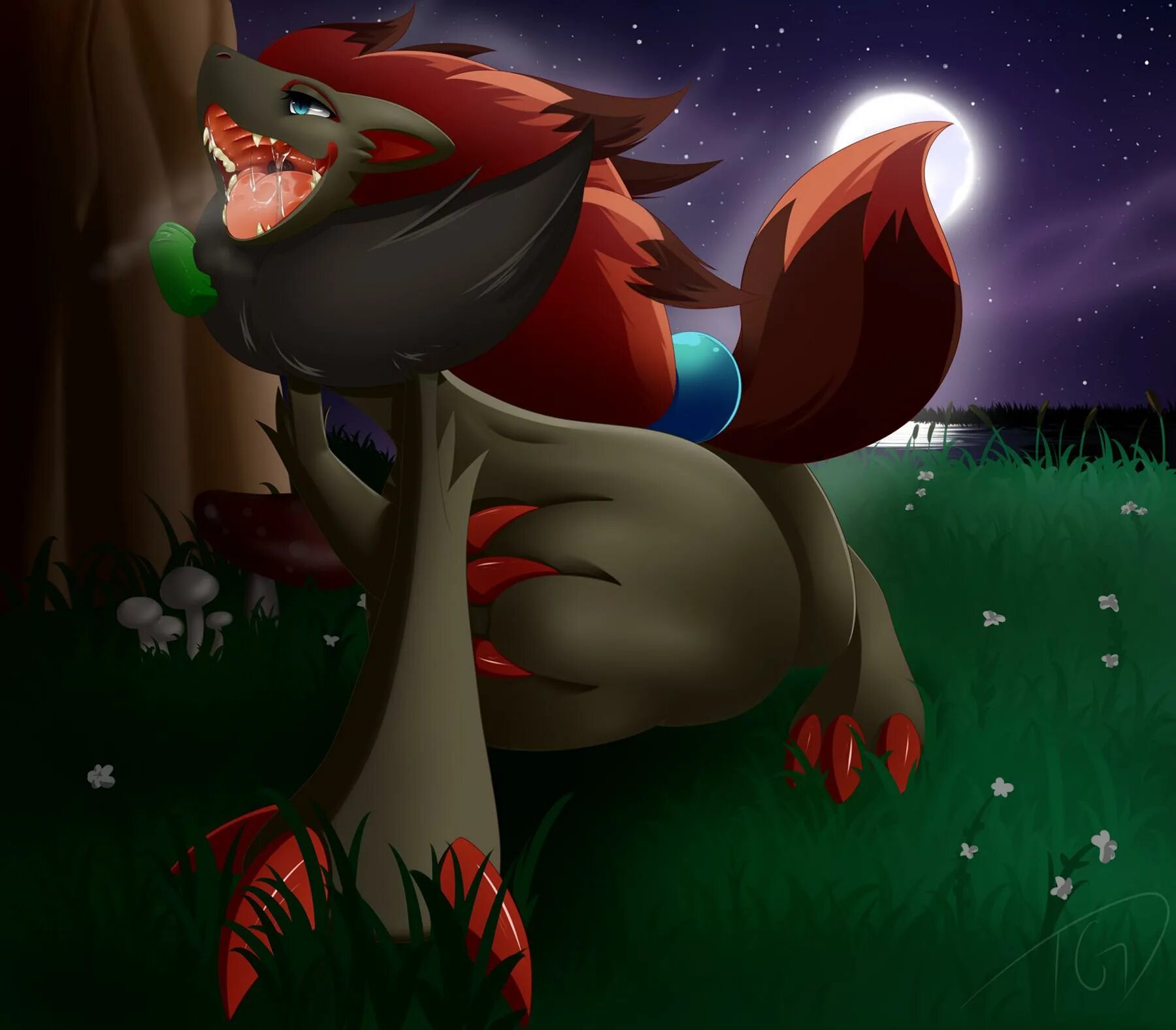 Vore что это. Покемон Зороарк Vore. Покемон Зороарк фурри. Zoroark Dragon.