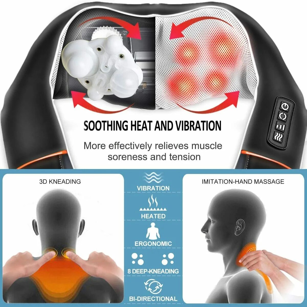 массажер manual инструкция на русском языке. массажер product manual инструкция на русском. инструкция к массажеру massager of neck kneading инструкция на русском языке. ударный массажер для шеи и плеч инструкция на русском. Massager of neck kneading коробка.