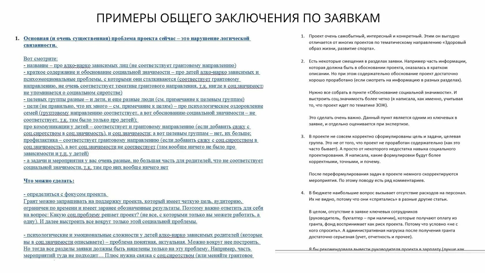 Экспресс-оценка грантовой заявки за 3 дня