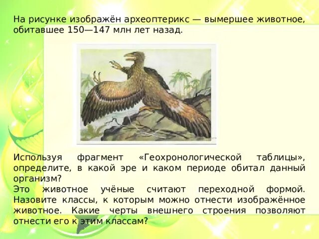 На рисунке изображен скелет вымершего животного обитавшего. Археоптерикс эра и период обитания. археоптерикс 150 - 147. на рисунке изображено вымершее животное обитавшее 200 млн лет назад. 150 млн лет назад какая эра.