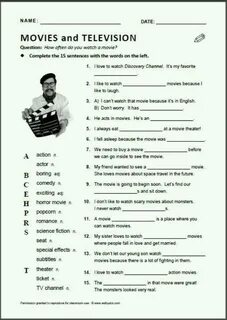 Films vocabulary
