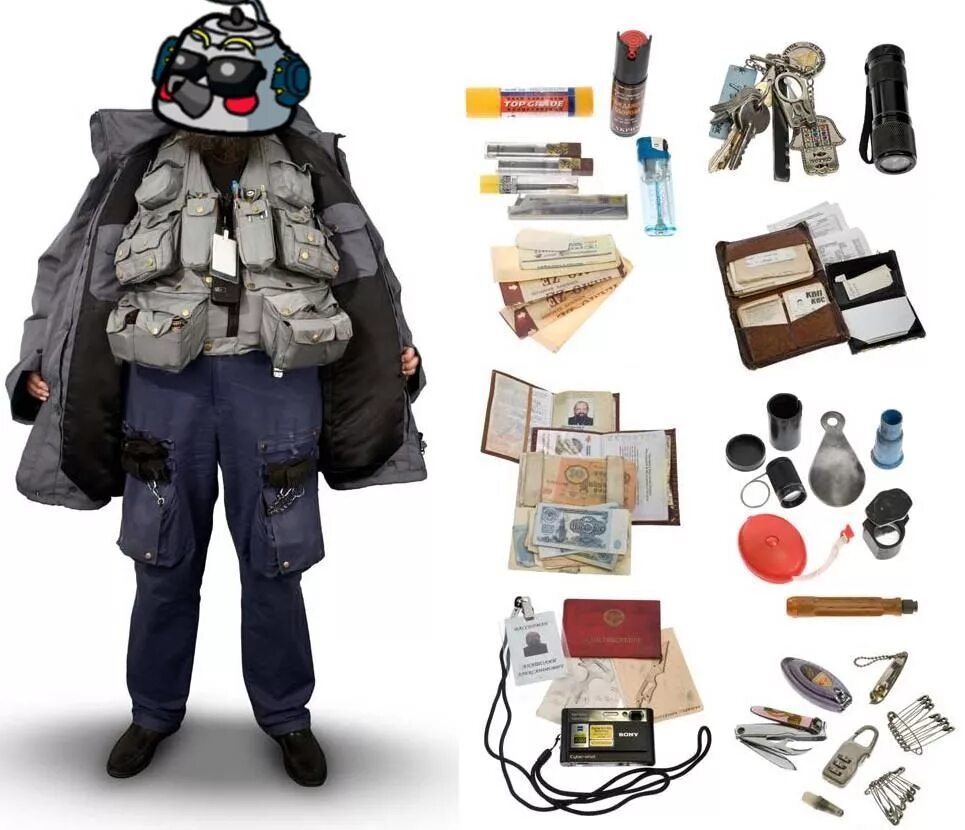 Русские вещи известные. Человек с вещами. Вещи в карманах. Минимальный набор вещей для жизни. Русские вещи.