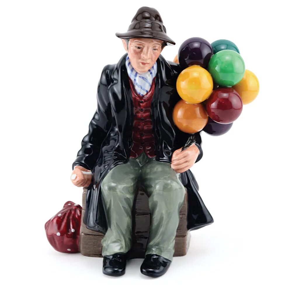 Продавец воздушные шары. Продавщица воздушных шариков. Продавец воздушных шаров статуэтка. Роял Далтон статуэтка с шарами.