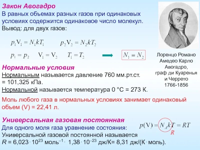 Моль любого газа занимает. Формула Авогадро физика. Закон Авогадро формулировка и формула. Формулировка закона Авогадро физика. Закон Авогадро в химии формула.