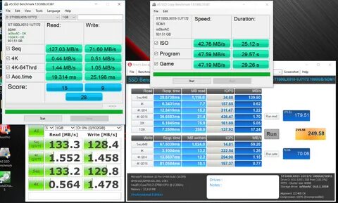Скорость записи ssd
