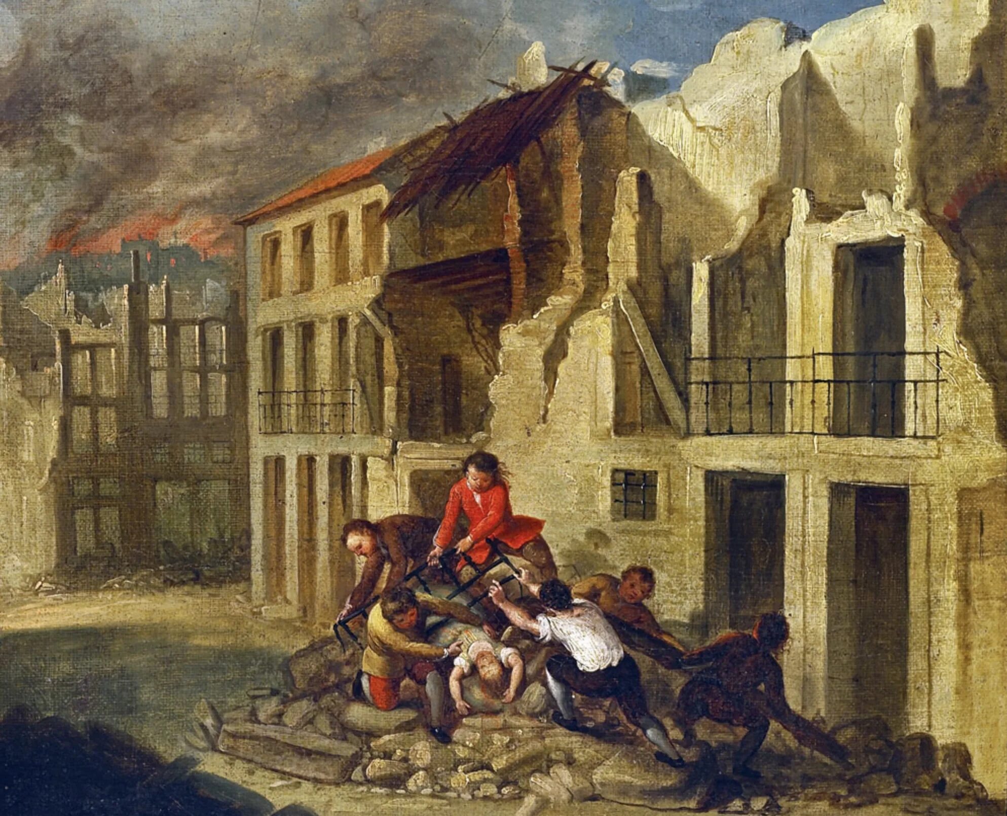1755 землетрясения. Лиссабонское землетрясение 1755. Землетрясение в Португалии в 1755. Лиссабонское землетрясение картина. Землетрясение в Лиссабоне.