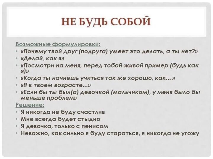 Интроект. Жизнь это интроекты примеры. интроекты примеры фраз из жизни. не будь собой родительские послания. интроекты примеры фраз из жизни отрицательные.