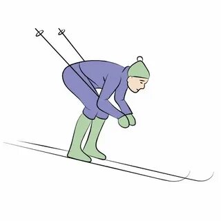 Совершая трехкилометровый подъем в гору лыжник