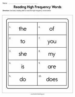 Frequency words