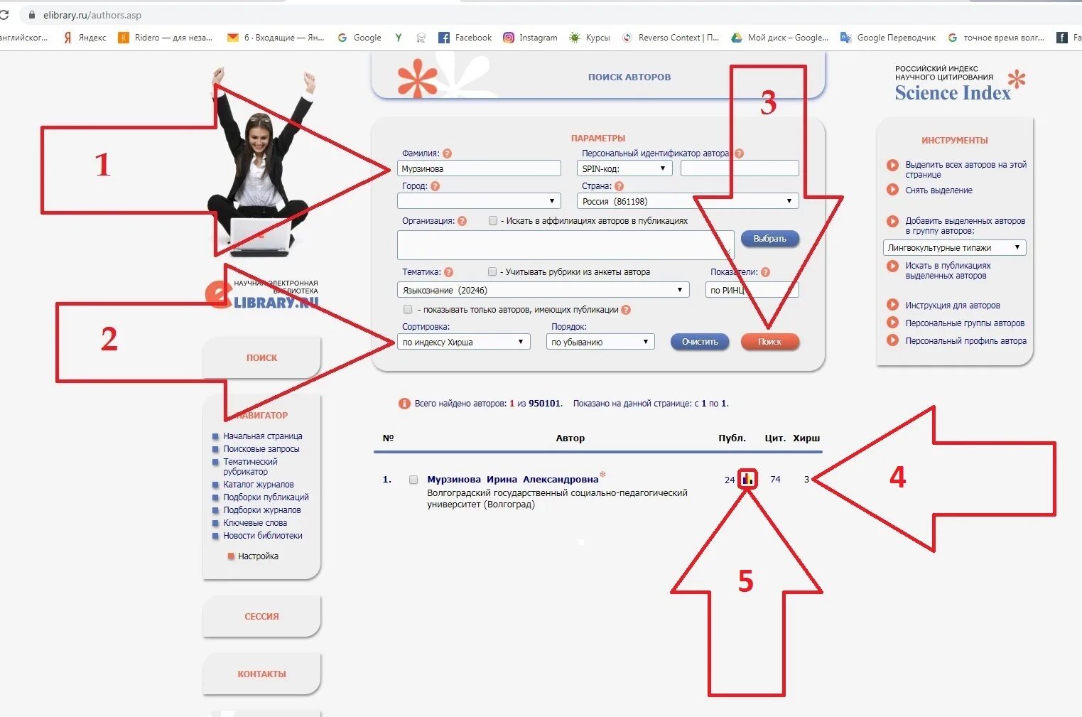 Spin код elibrary. Индекс Хирша в елайбрари. Как найти индекс Хирша. Индекс Хирша журнала.