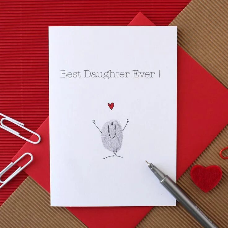Good daughter. Daughter card. the best daughter.