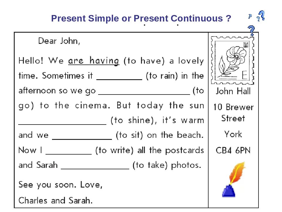 Present Continuous задания. Презент континиус упражнения. Present simple present Continuous упражнения Worksheets. Задания на present simple и present Continuous. Present simple and present continuous worksheet