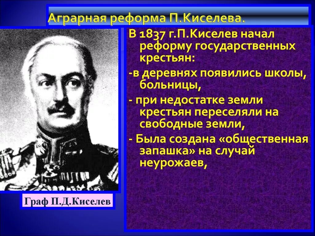 Какую реформу провел п д киселев. Киселев при николае 1 крестьянская реформа. П д киселев реформа государственной деревни. Д киселева. Крестьянская реформа киселева 1837-1841.