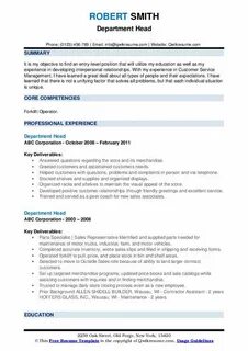 Head of department