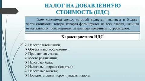 К какому виду относится ндс