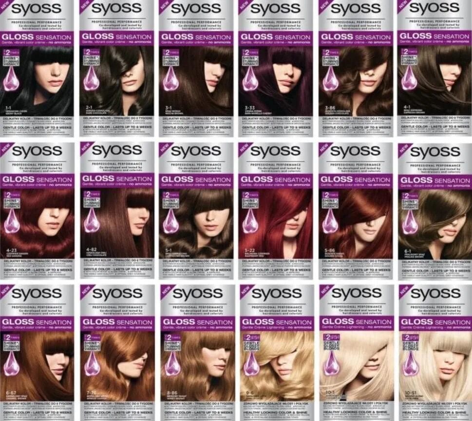 Глосс цветов краска. Syoss gloss sensation. syoss gloss sensation палитра. краска сьес палитра. краска syoss gloss sensation.