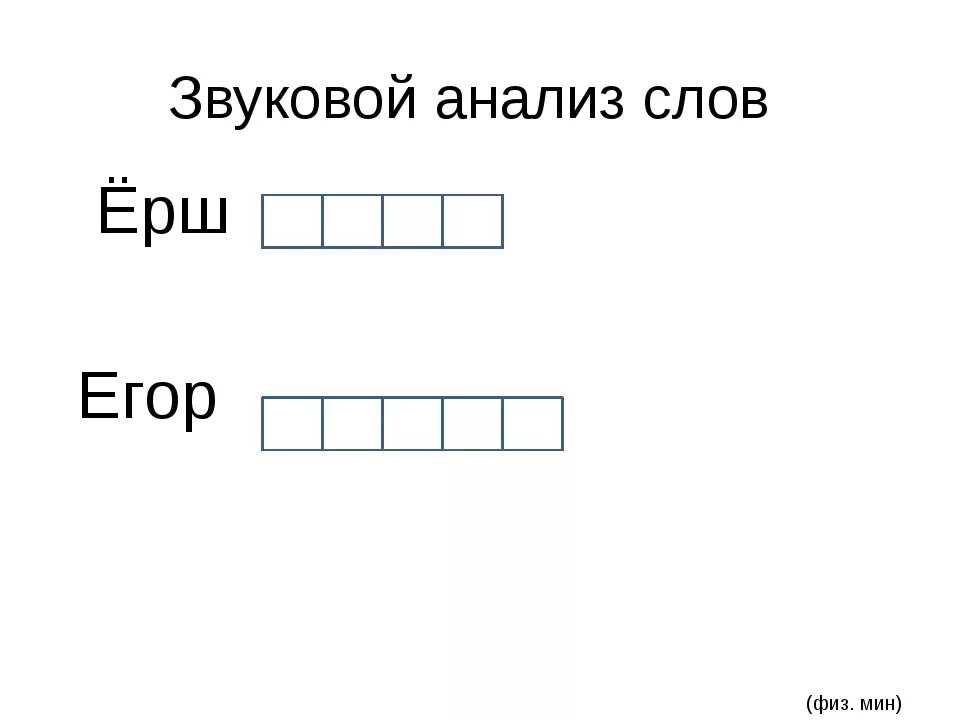 Разбор слова 1 класс задания