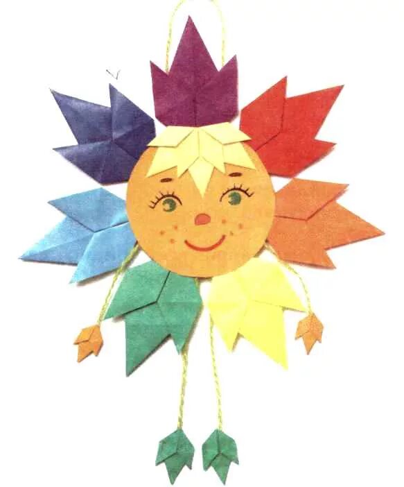 Оригами солнышко. Солнышко из бумаги. Поделка солнце. Оригами солнце.