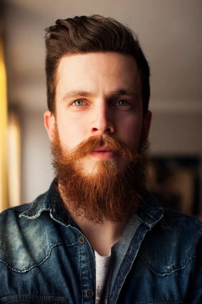 His beard is