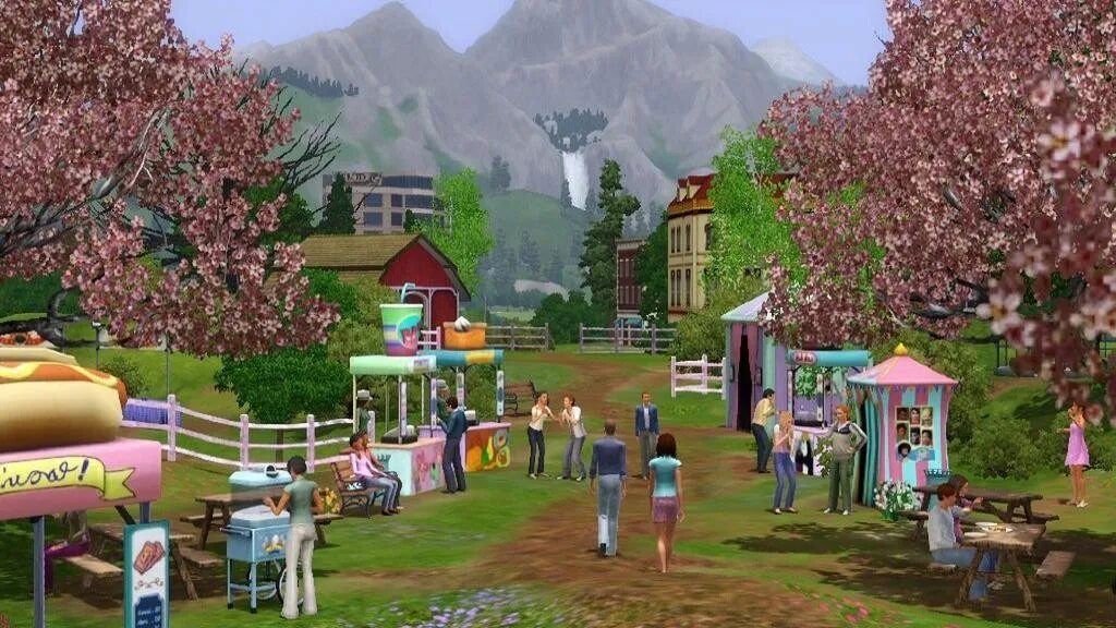 Новая игра весны. Симс 3. SIMS 3 Seasons. The SIMS 3: времена года. SIMS 3 screenshots.