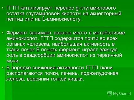 Гамма глутамилтрансфераза что это