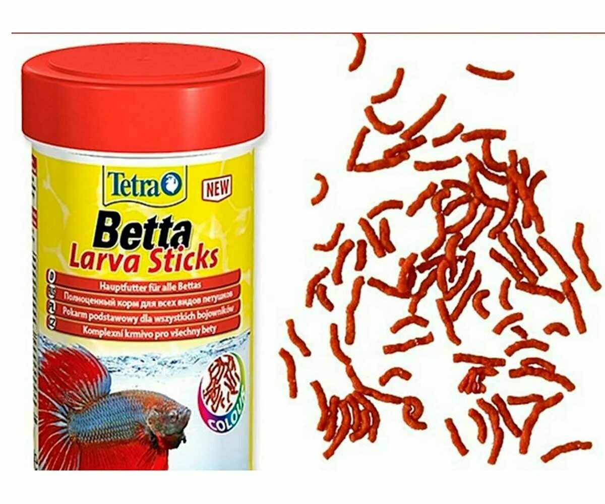 Корм для петушков рыб. Корм тетра Бетта ЛАРВА. Корм Tetra Betta Larva Sticks для петушков и других. Tetra Betta Larva Sticks корм для тропических бойцовых и лабиринтовых рыб. Tetra Bettagran корм для рыб-петушков Lavra Sticks.