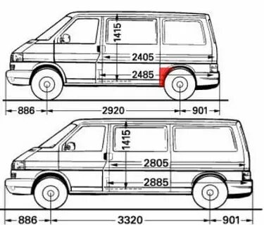 Размеры фольксваген т4