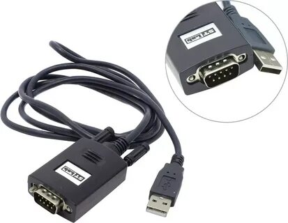 Контроллер STLab U-224 (RTL) Кабель-адаптер USB AM - COM9M 1.5м 