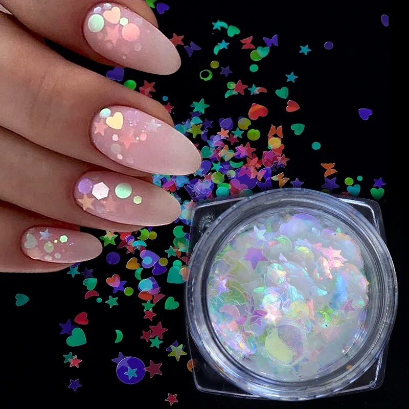 блестки под базой. шестигранные блестки для ногтей. френ на молочной базес блесткми. френч на молочной базе с блестками. блестки под базой.