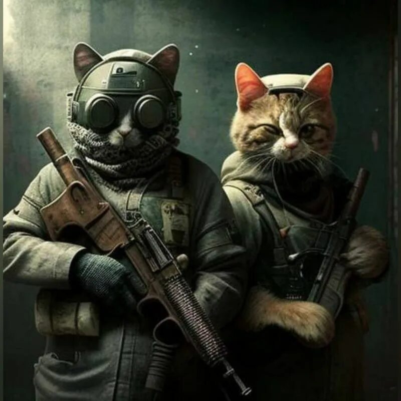 Коты иг. Кот спецназовец. боевые коты.