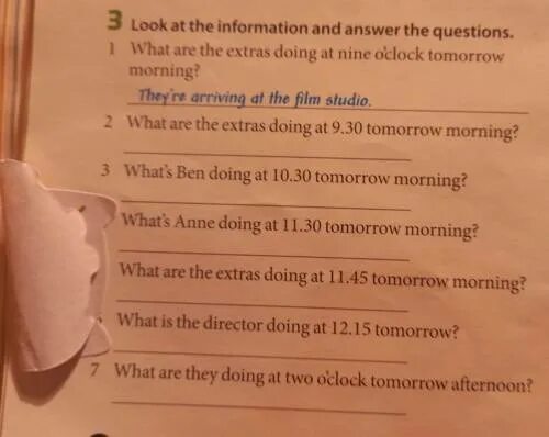 Tomorrow morning перевод. Look at the Table answer the questions what is Katie going to do tomorrow morning.