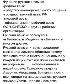 Какие функции выполняет русский