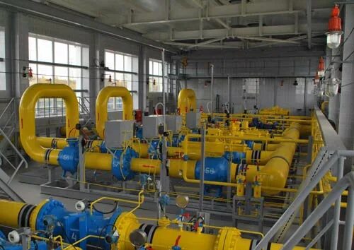 Работа газораспределительной станции