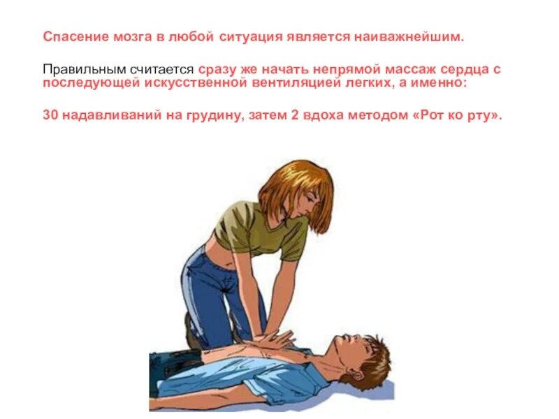 Порядок проведения сердечно-легочной реанимации. Темп надавливаний на грудную клетку при непрямом массаже сердца. Глубина надавливания на грудную клетку взрослому. Пп при остановке дыхания. Частота нажиманий при непрямом массаже сердца.