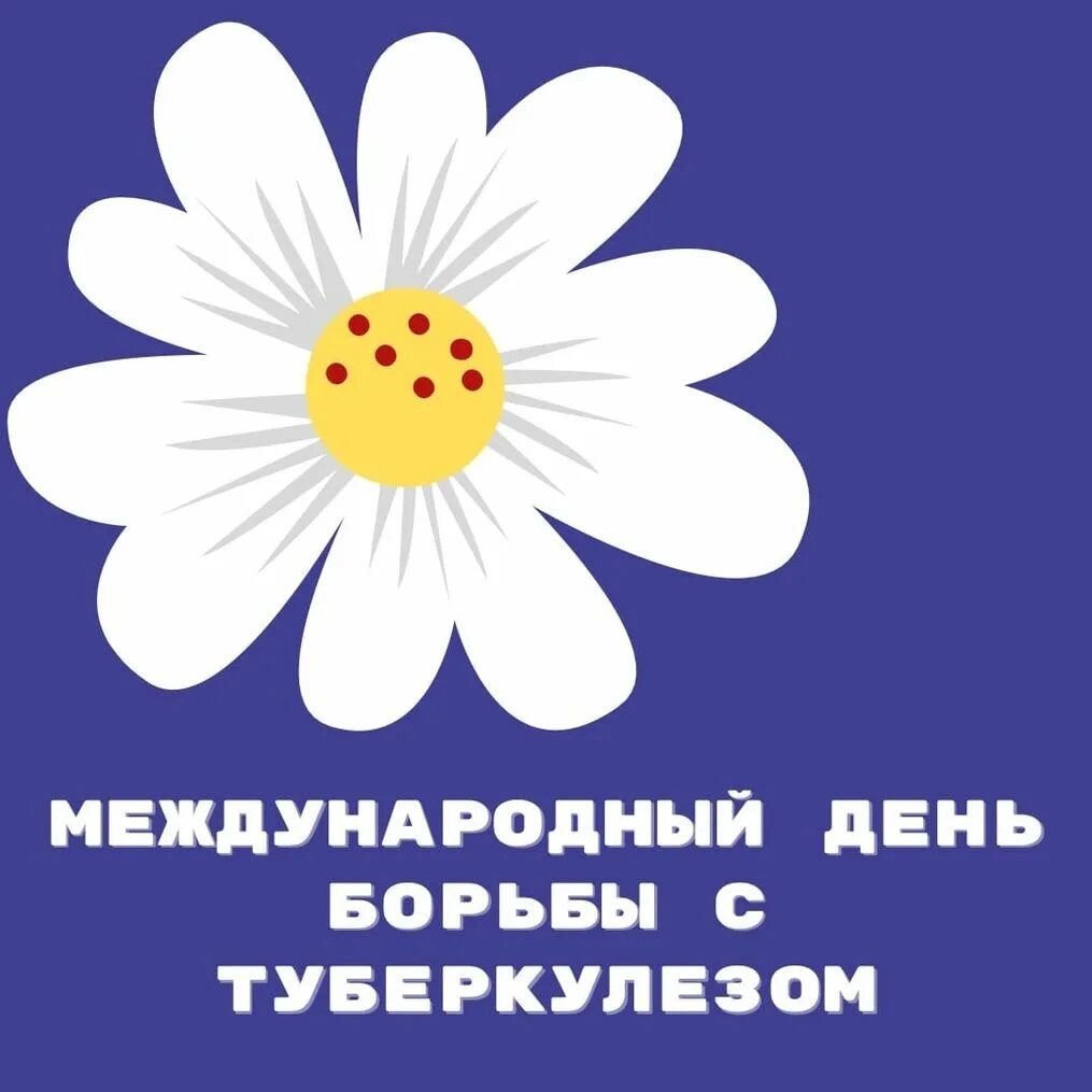 Международный день туберкулеза. Всемирный день борьбы с туберкулезом белая Ромашка.