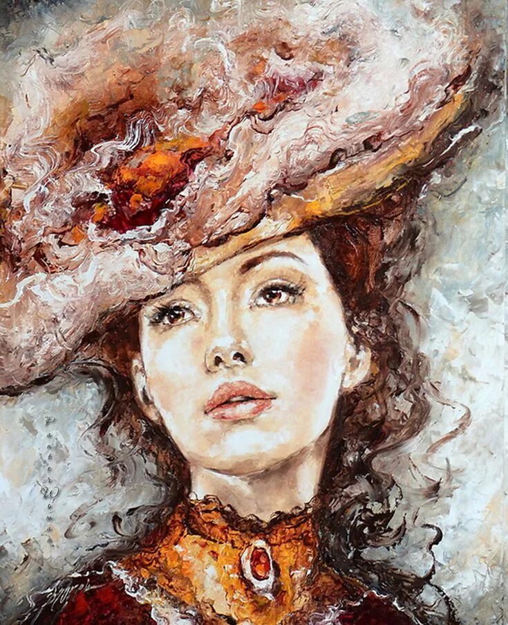Художница Эльжбета Брожек (Elzbieta Brozek). Портреты Эльжбеты Брожек. Польская художница Elzbieta Brozek. Художник элъжбрета Брожик