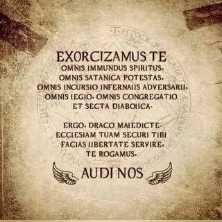 Exorcizamus.