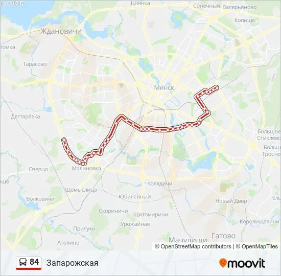 84 маршрут минск