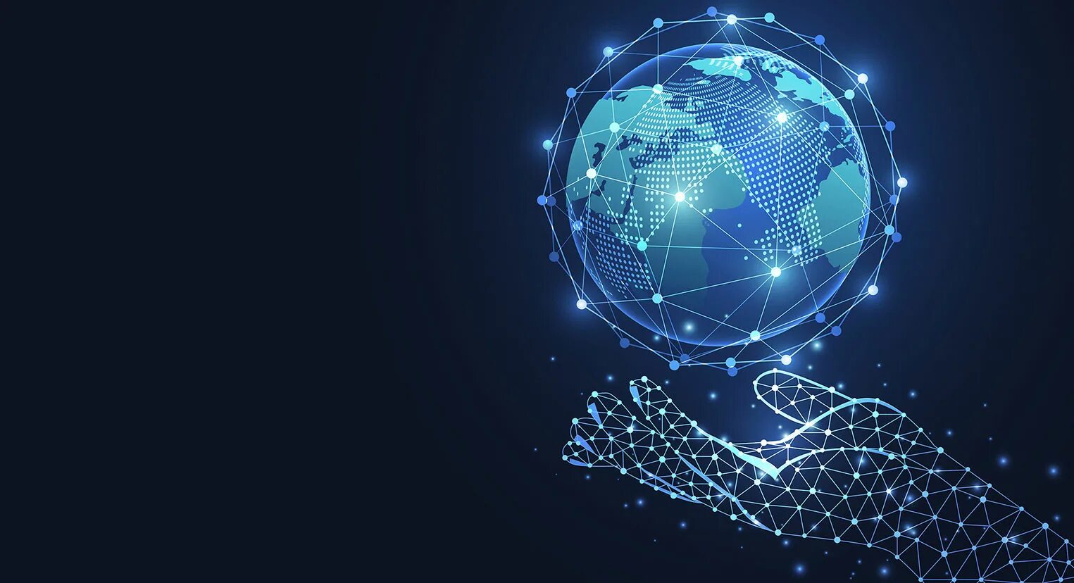 Глобальный рынок. Телекоммуникации и связь. Цифровая планета земля. Компьютерные технологии. Технологичный фон.