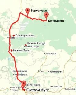 Верхотурье на карте