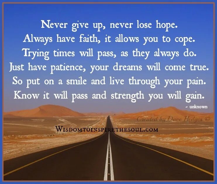 Time you will be given