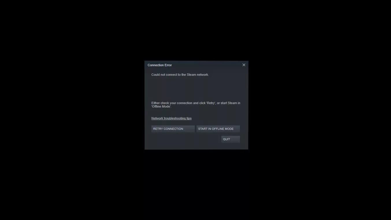 Ошибка connect failed. Steam connect. Не удалось подключиться к стим. Failed to connect to Steam Network. Connect Error.