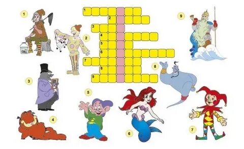 Персонаж мультфильмов 8 букв