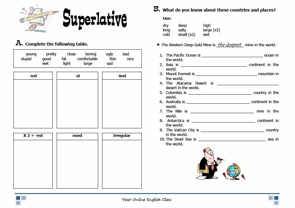 Comparatives exercises pdf
