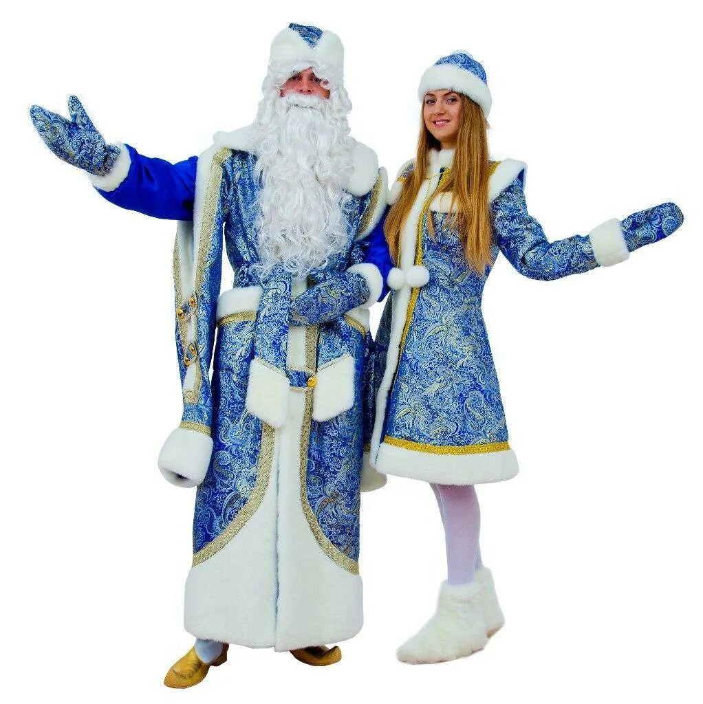 Костюмы костюм новогодний дед мороз. Костюм Деда Мороза и Снегурочки. Костюмы дедмороза и Снегурочки. Новогодние костюмы для взрослых. Костюм снегуррчки и лед морща.